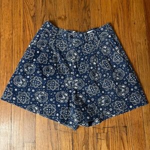 Vintage printed shorts